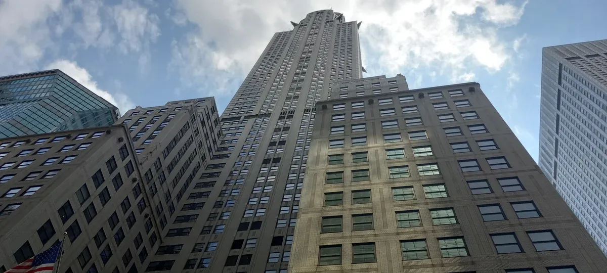 Chrysler Building tower detail, an Art Deco landmark on an architecture boat tour in New York
